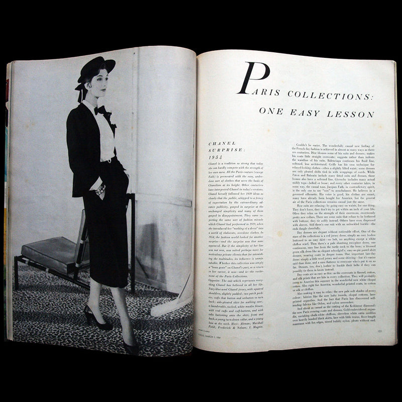 Vogue US (1er mars 1954), couverture de Rutledge