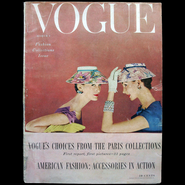 Vogue US (1er mars 1954), couverture de Rutledge