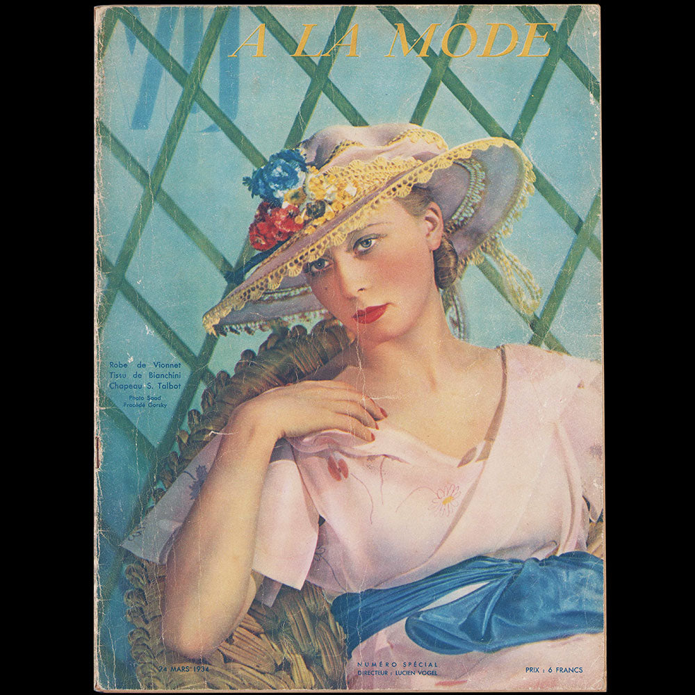 Vu, A la Mode, numéro spécial (24 mars 1934), couverture de Georges Saad