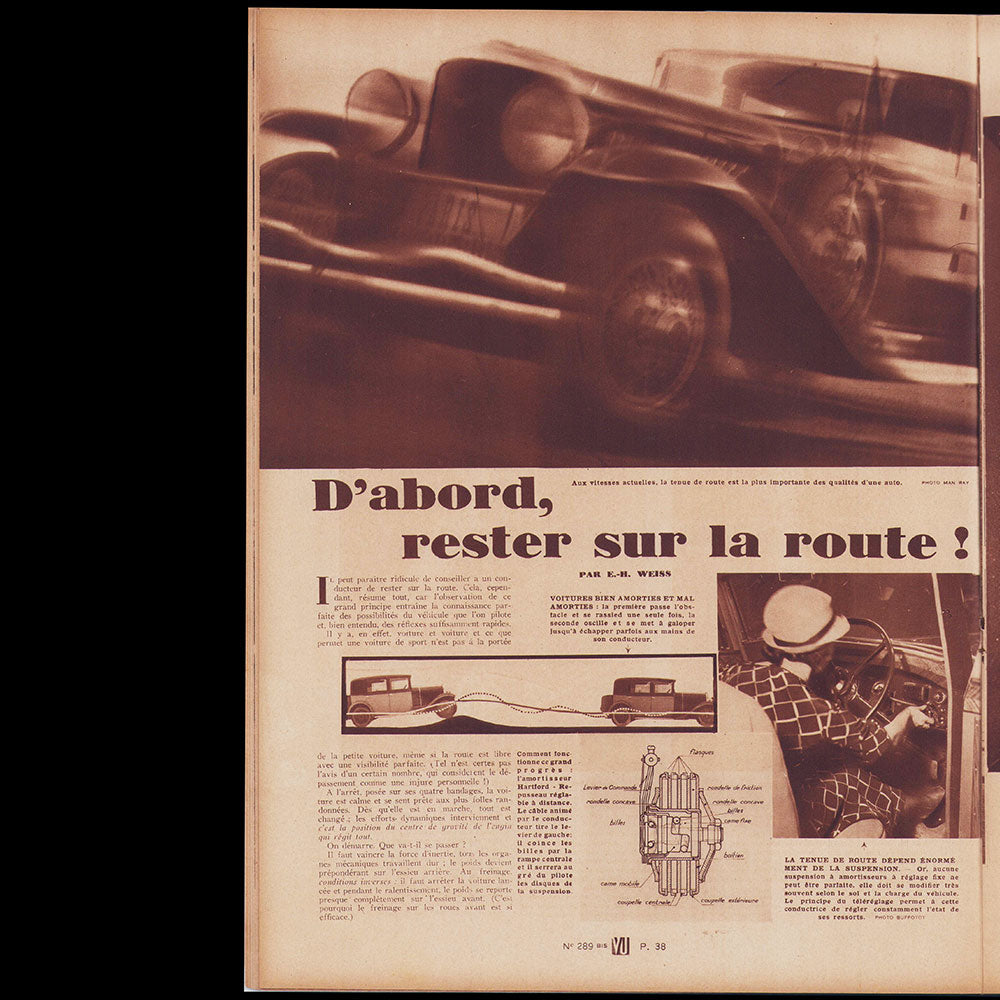 Vu, Salon de l'automobile, couverture de Man Ray (octobre 1933)