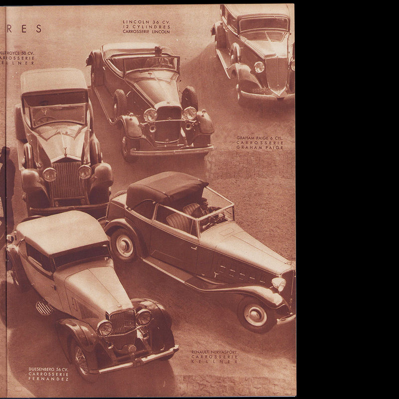 Vu, Salon de l'automobile, couverture de Man Ray (octobre 1933)