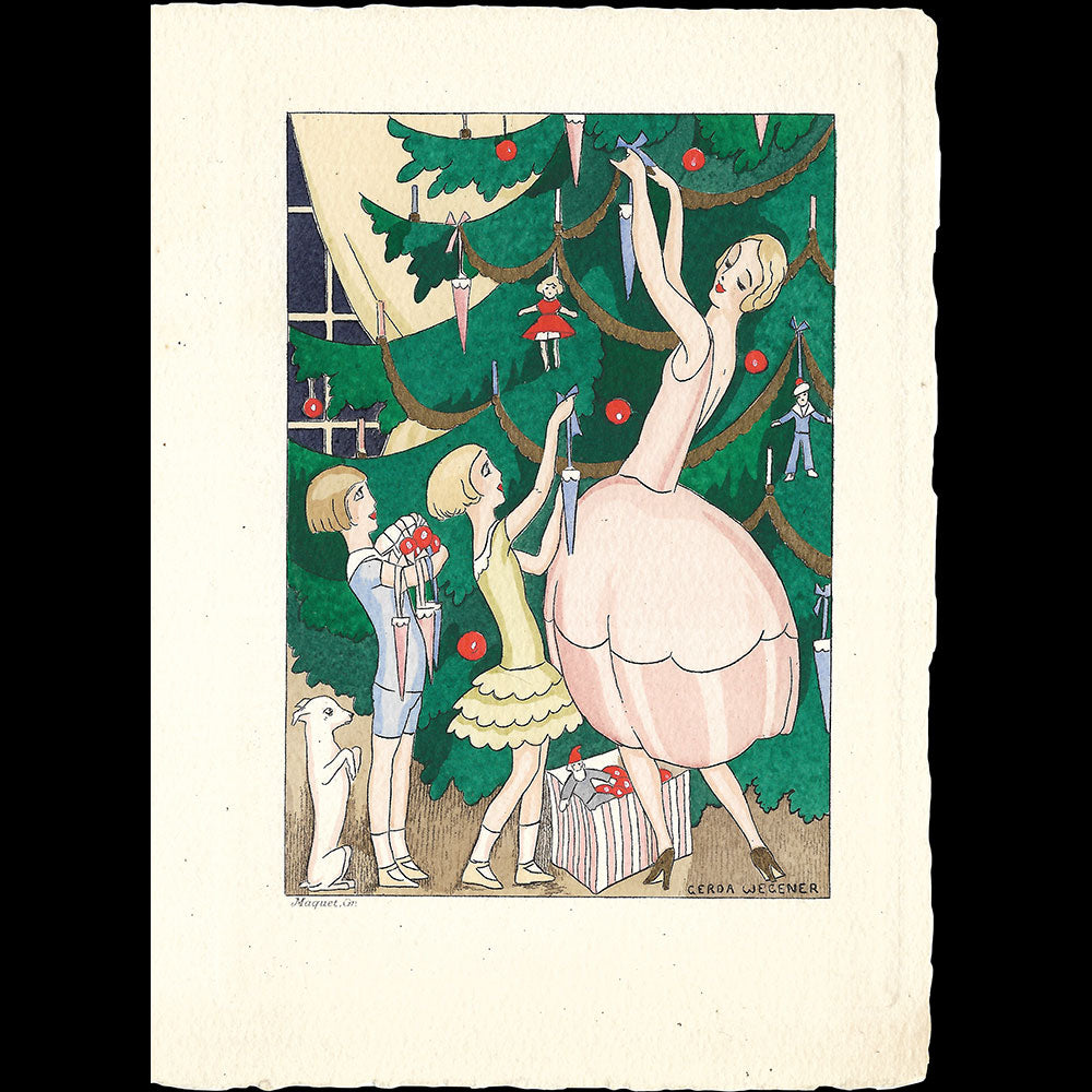 Gerda Wegener - L'Arbre de Noël (1920s)