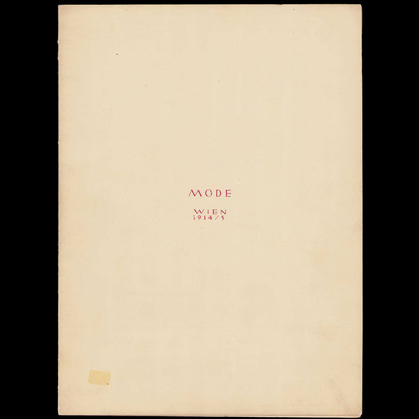 Mode Wien 1914/5 - Heft 5, réunion de 7 planches
