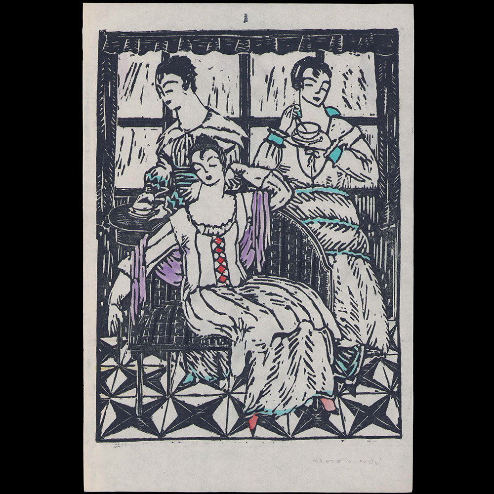 Mode Wien 1914/5 - Heft 5, réunion de 7 planches