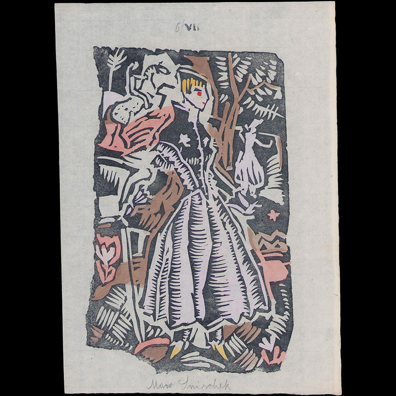 Mode Wien 1914/5 - Heft 6, planche VII de Max Snischek