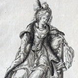 Gallerie des Modes et Costumes Français, gravure n° bb 152, Habit de Sultane (1779), copie allemande