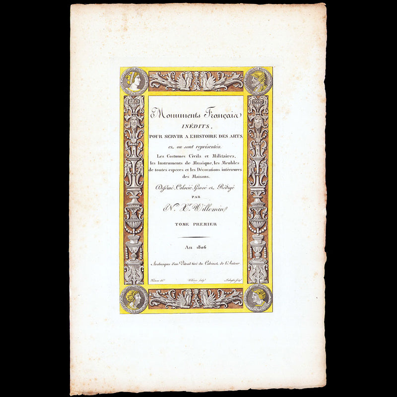 Nicolas Xavier Willemin - Monumens Français Inédits pour servir à l'Histoire des Arts (1825)