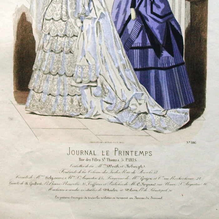 Worth & Bobergh - Le Journal Le Printemps, gravure 106 (circa 1867-1870)
