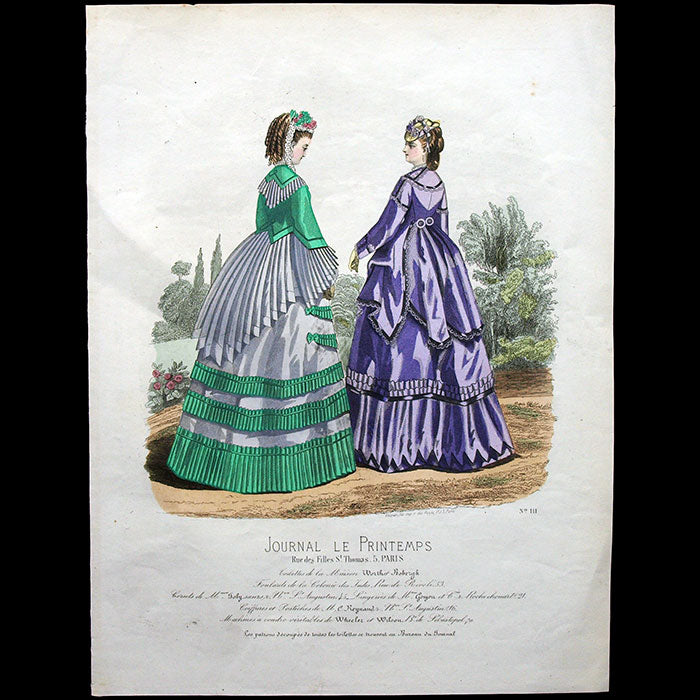 Worth & Bobergh - Le Journal Le Printemps, gravure 111 (circa 1867-1870)