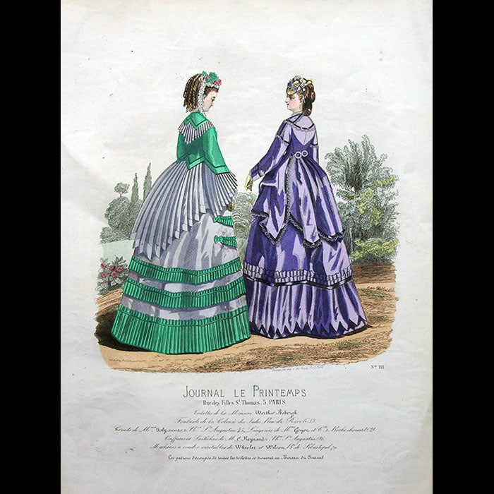 Worth & Bobergh - Le Journal Le Printemps, gravure 111 (circa 1867-1870)