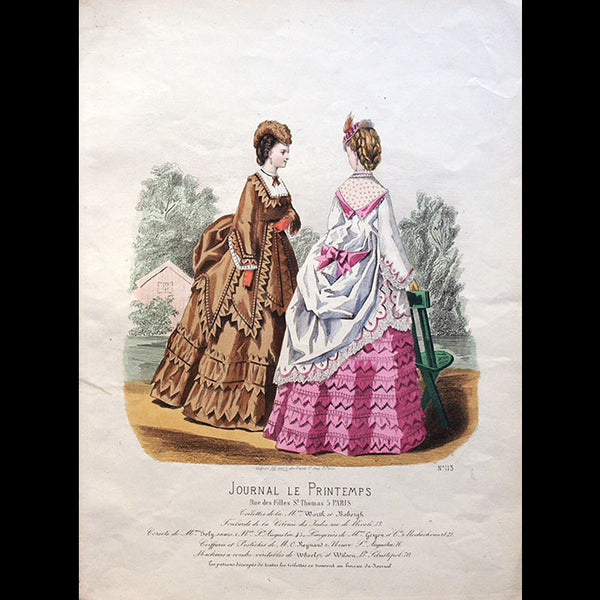 Worth & Bobergh - Le Journal Le Printemps, gravure 113 (circa 1867-1870)