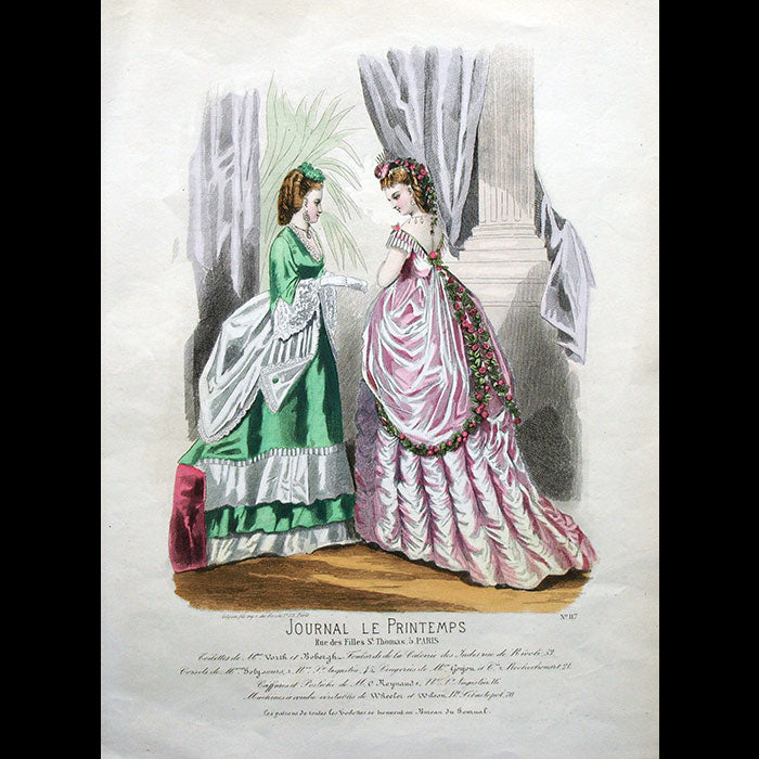 Worth & Bobergh - Le Journal Le Printemps, gravure 117 (circa 1867-1870)