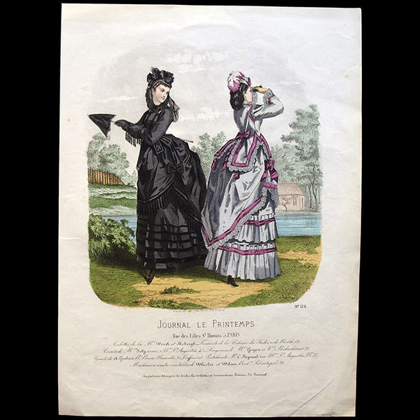 Worth & Bobergh - Le Journal Le Printemps, gravure 124 (circa 1867-1870)