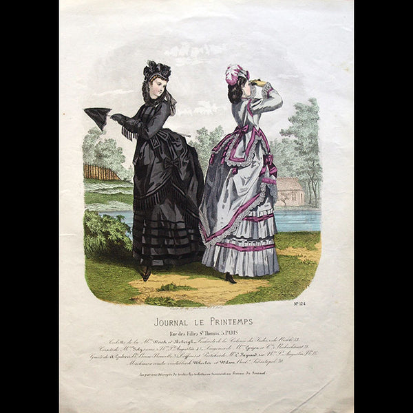 Worth & Bobergh - Le Journal Le Printemps, gravure 124 (circa 1867-1870)
