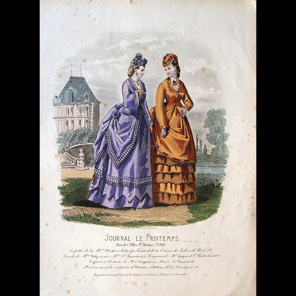 Worth & Bobergh - Le Journal Le Printemps, gravure (circa 1867-1870)
