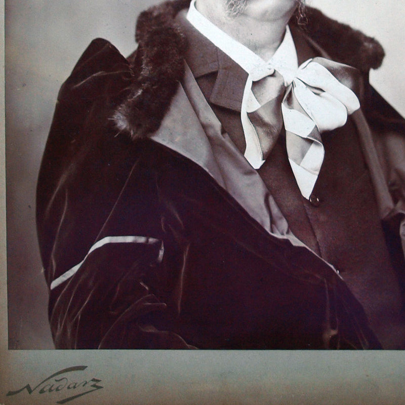 Worth - Portrait de Charles Frederick Worth par Nadar en 1892, tirage albuminé d'époque