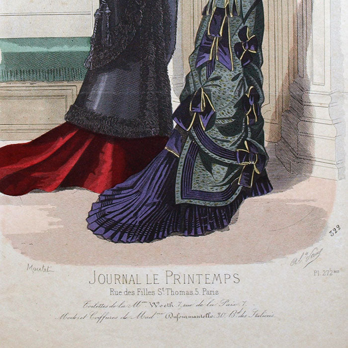 Worth - Le Journal Le Printemps, gravure 272bis (circa 1870s)